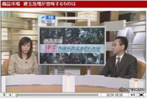 テレビ東京「モーニングサテライト」に新村が出演しました。