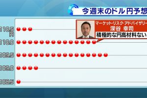テレビ東京「Newsモーニングサテライト＜モーサテサーベイ＞」に深谷がコメントしました。