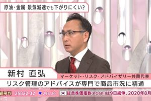 BSテレビ東京「日経ニュースプラス9」に新村が出演しました